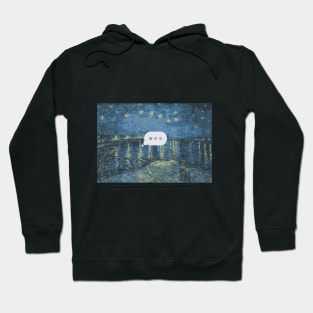 Starry Night Typing Bubble Hoodie